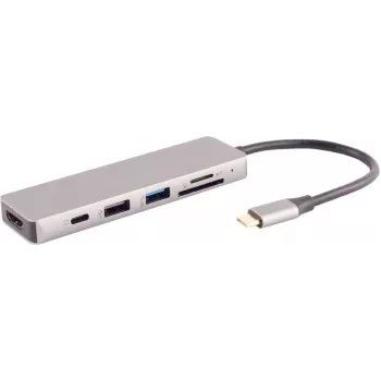 Sülearvuti dokk S/CONN 14-05027 juhtmega USB 3.2 Gen 1 USB-C hall