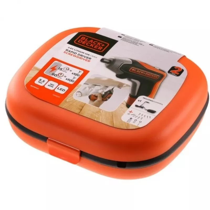Kruvikeeraja Must & Decker BCF611CK-QW 180 p/min, 5,5 N⋅m, 3,6 V