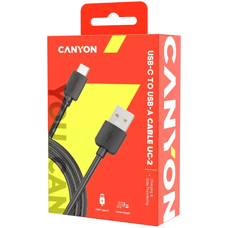 CANYON kaabel UC-2 USB-C 5W 2m Must