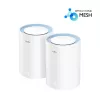 Cudy M1200 2-pakendiga võrgusüsteem — kaheribaline Wi‑Fi 5 (300/867 Mbit/s), 2 seadet, 1x LAN-port, toetab 100 seadet