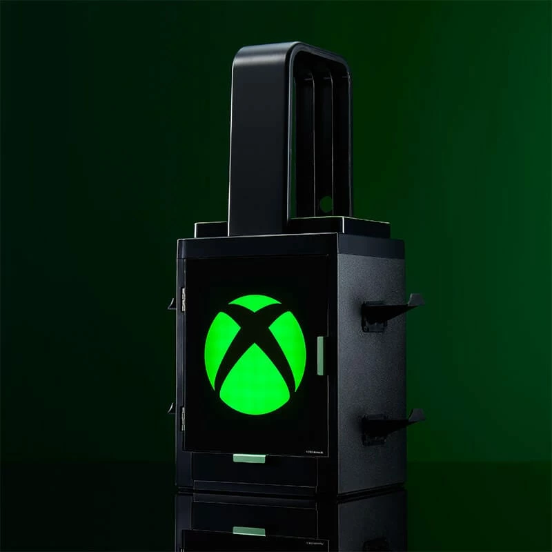 Numskull Games Official Xbox Gaming Locker, Diskettenhalter mängudele, Xbox, Must, Juhtmega