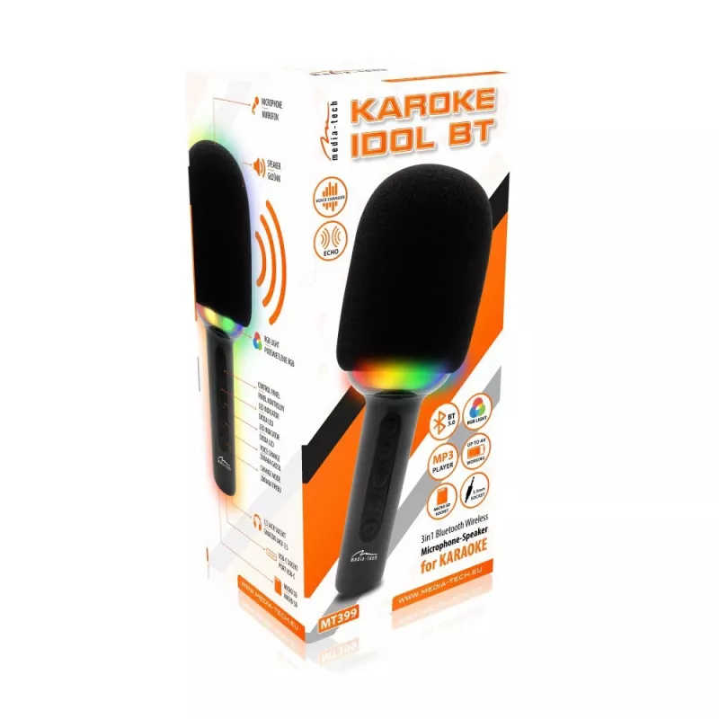 Karaoke mikrofon Bluetooth kõlariga KARAOKE IDOL BT MT399