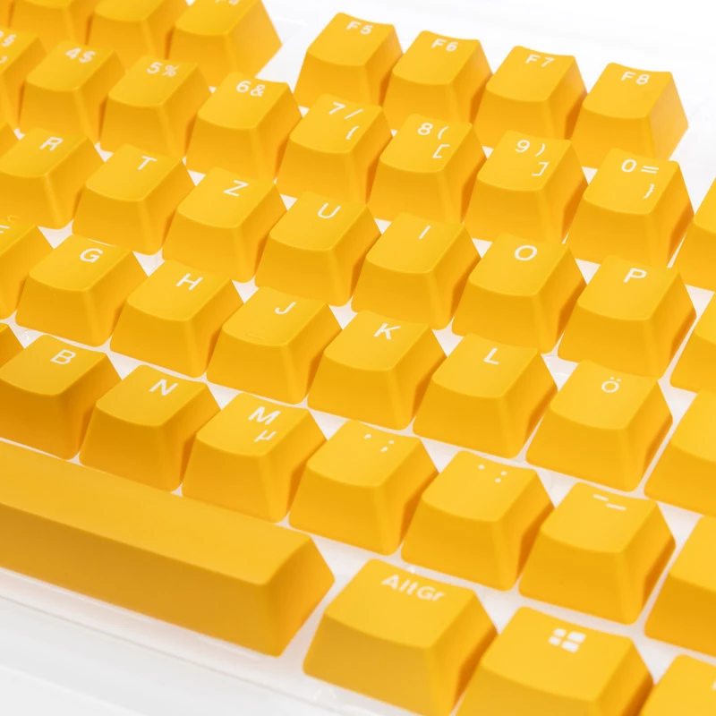 Klaviatuurikomplekt Ducky DKSA109-DEPDYDYYWO1 kollane PBT topeltvalu DE-paigutus 109 klahvi