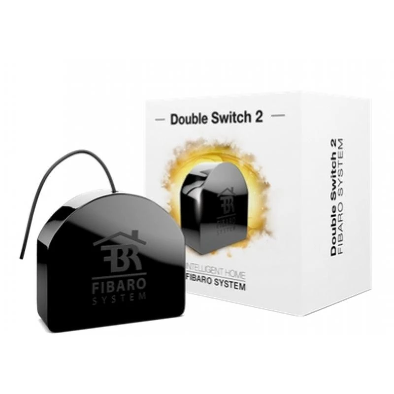 Elektrirelee Fibaro FIBEFGS-223 Must — 230 V AC, 10 A, IP20, 42×38×20 mm