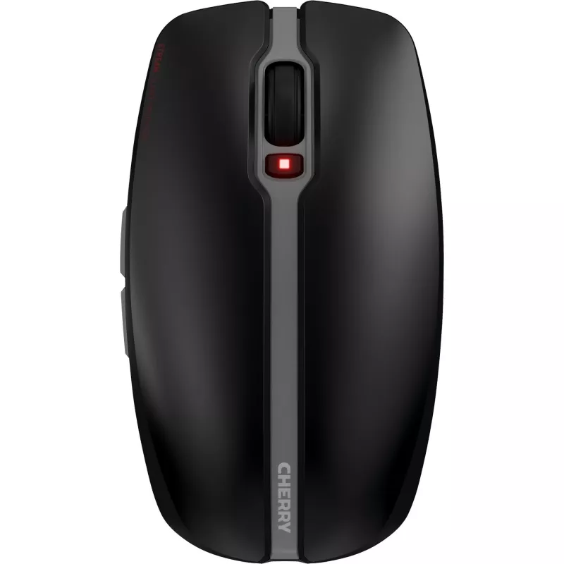CHERRY Stream Desktop Recharge klaviatuur koos hiirega Universaalne RF juhtmevaba AZERTY Belgia Must