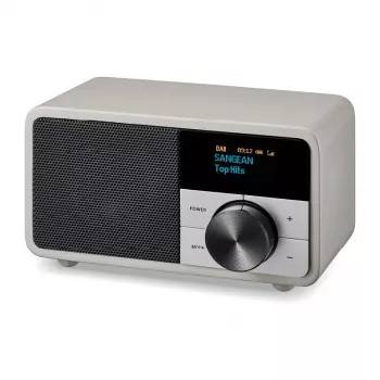 Lauaraadio Sangean DDR-7 Glacier Silver digitaalse tuuneri ja Bluetoothiga