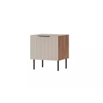 Öökapp Cama Meble ALMERA 50x42x44 cm, 2 tk, pähkel/kašmiir, MDF ja puitlaastplaat