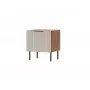 Öökapp Cama Meble ALMERA 50x42x44 cm, 2 tk, pähkel/kašmiir, MDF ja puitlaastplaat