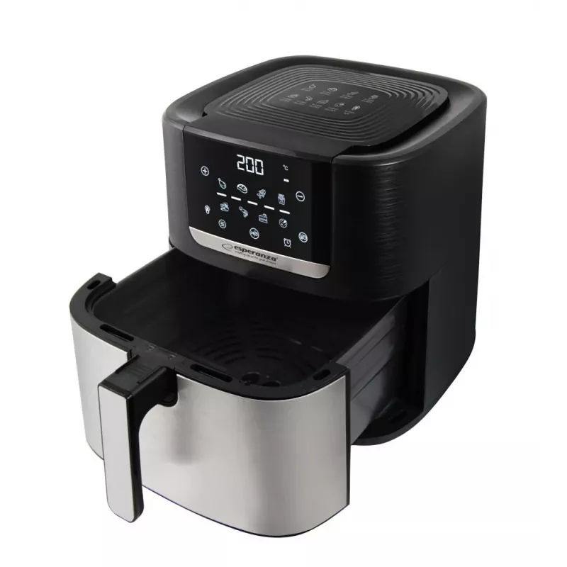 Kuumaõhufritüür ESPERANZA EKA004 — 8 L, 1700 W, 8 programmi, puutetundlik juhtimine, roostevaba teras