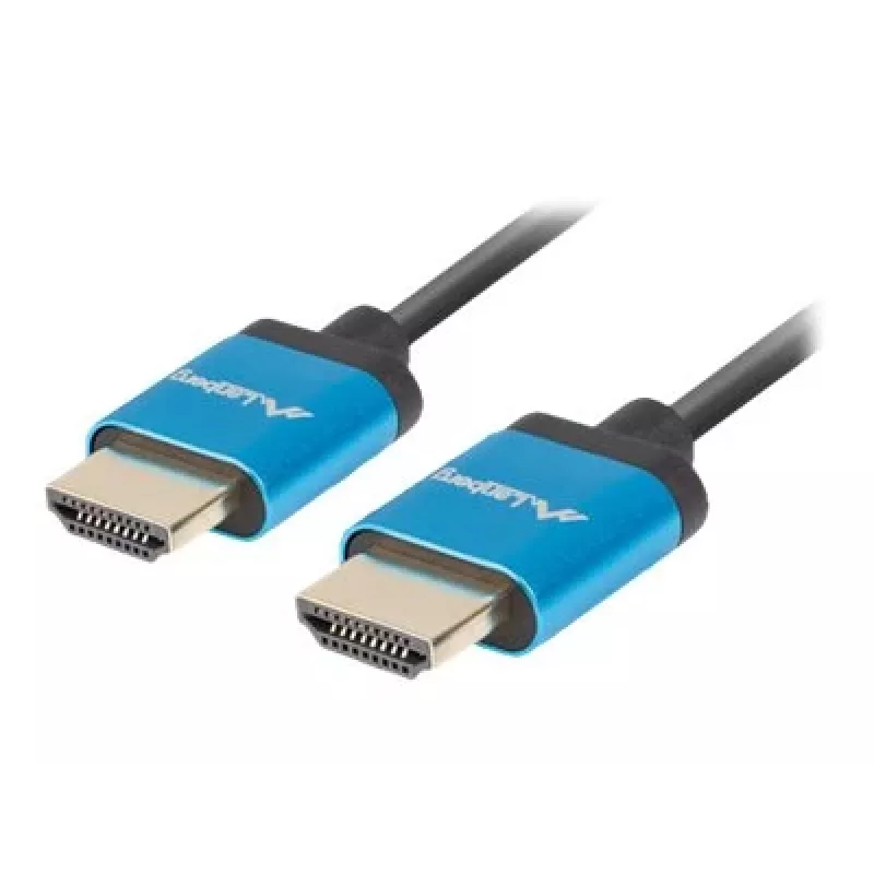 HDMI kaabel LANBERG CA-HDMI-22CU-0018-BK 1,8 m — HDMI tüüp A–A, HDMI 2.0, 18 Gbit/s, ARC, kullatud