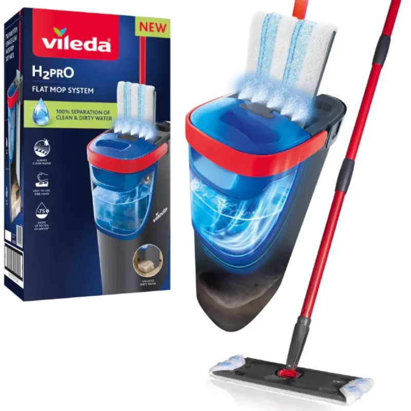 Mop VILEDA Microfibre 1200 ml märg, 360° pöörlev pea, 140,5 cm vars, eemaldatav masinpestav pea