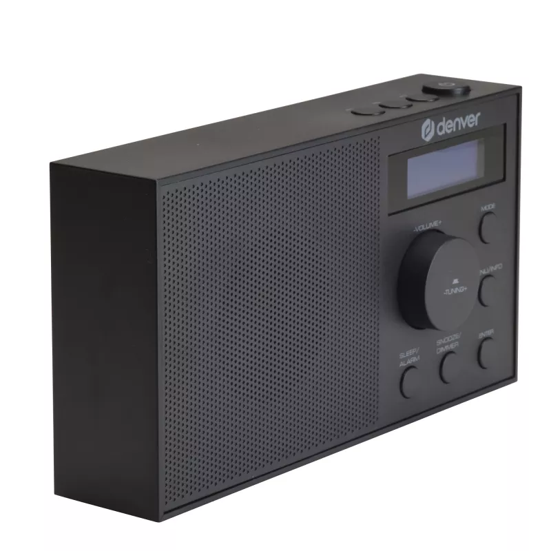 Raadio DENVER DAB-51B — DAB+/FM/AM kompaktne digiraadio, must