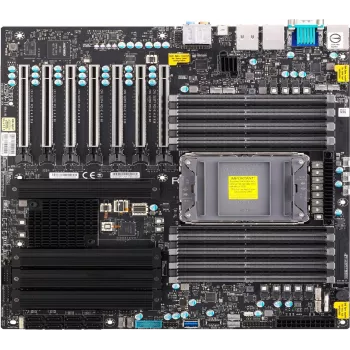 Super Micro SUPERMICRO X12SPA-TF - Emaplaat - Laiendatud ATX - LGA4189-pesa - C621A kiibistik - USB-C Gen2, USB 3.2 Gen 1, USB 3.2 Gen 2, USB-C Gen 2x2 - 10 Gigabit LAN, Gigab