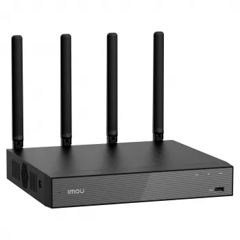 Võrgusalvesti IMOU N118W Must — 18-kanaliline, 4-kanaliline taasesitus, maks. 3840×2160, kaheribaline Wi‑Fi, SATA kuni 16 TB