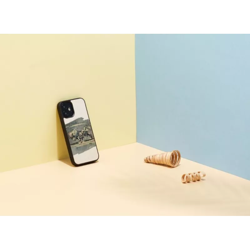 Telefonikott Man and Wood iPhone 12 mini jaoks — valge pulli kujundus