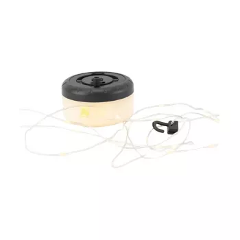 String light RealPower 492880 LED warm Valge, aku-powered, 8 m, Must