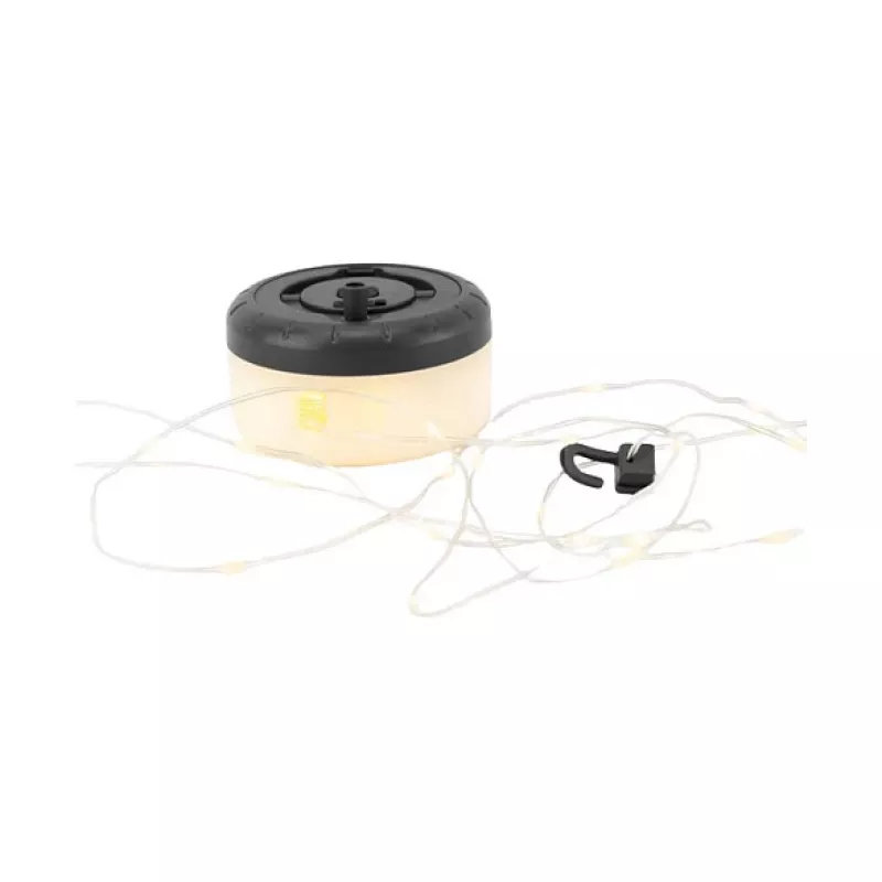 String light RealPower 492880 LED warm Valge, aku-powered, 8 m, Must