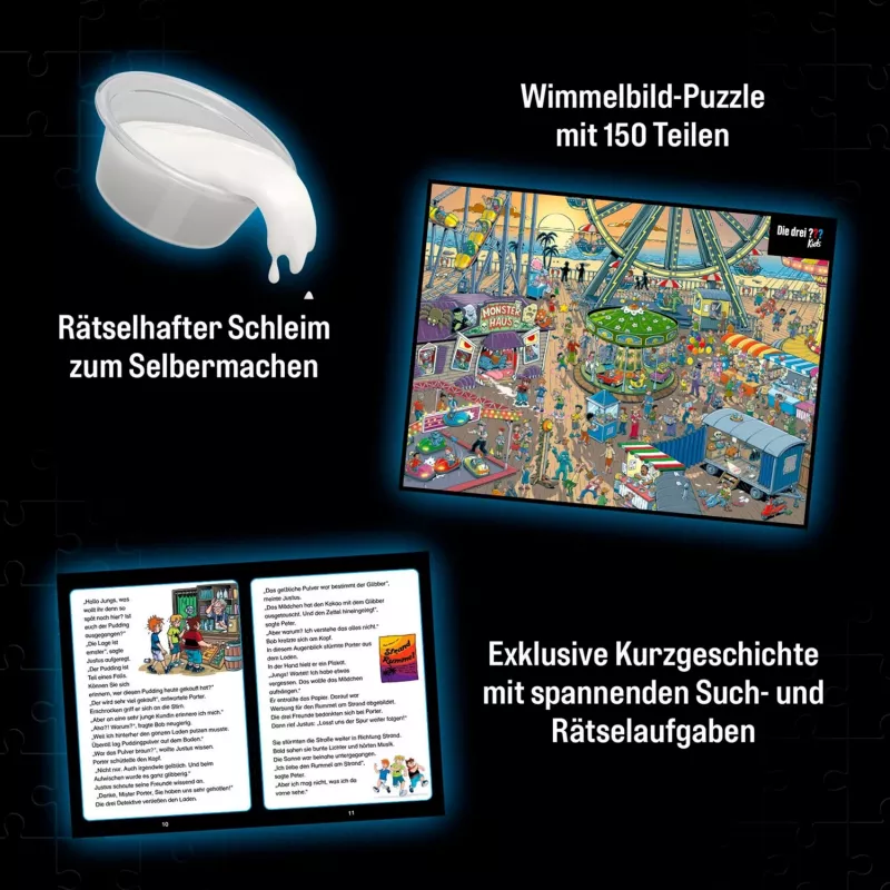 detective-Puzzle Die drei Kids: Vorsicht Glibberfalle (150 tükki)