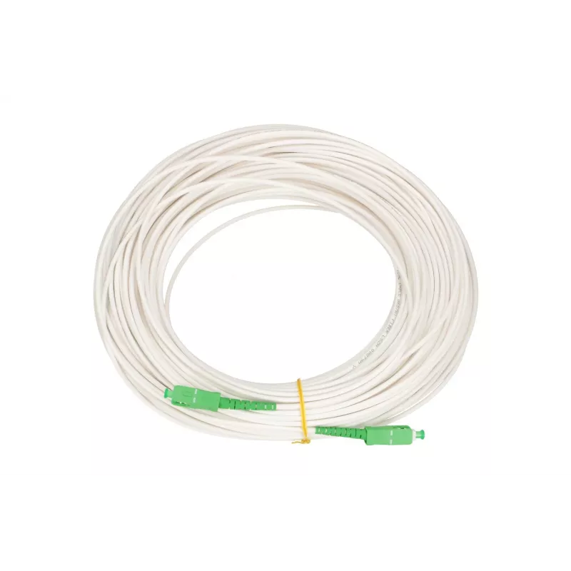 Edastuskaabel Extralink SC/APC–SC/APC Singlemode G.657.A2 3 mm Simplex LSOH 10 m, valge
