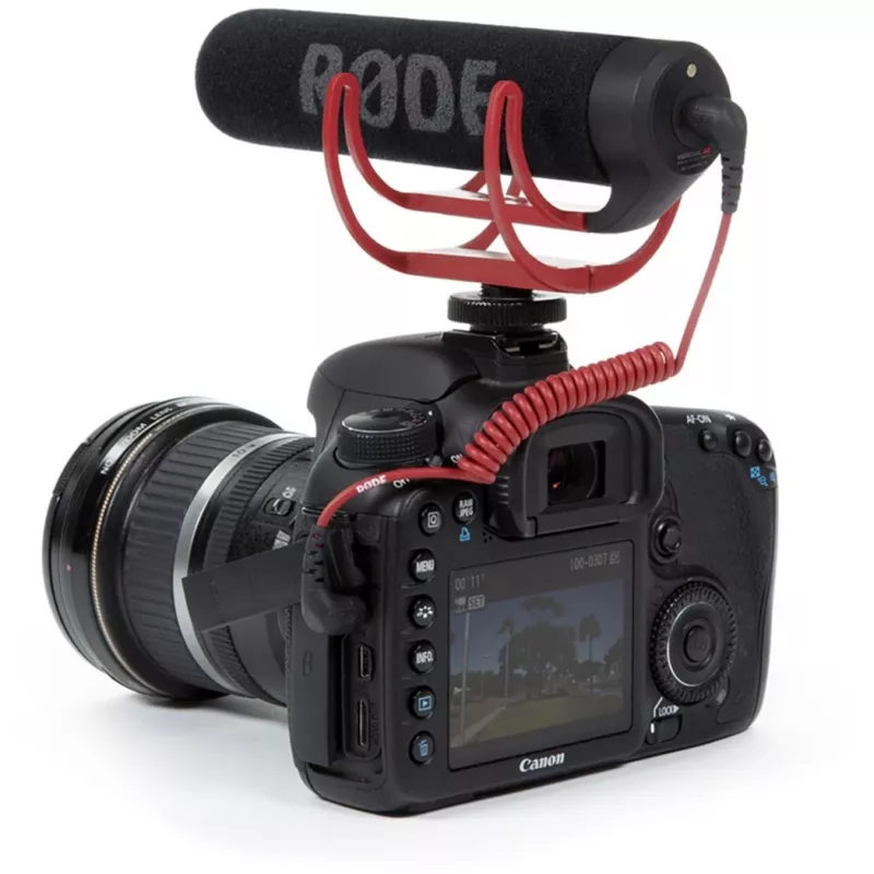 VideoMic GO, mikrofon must/punane