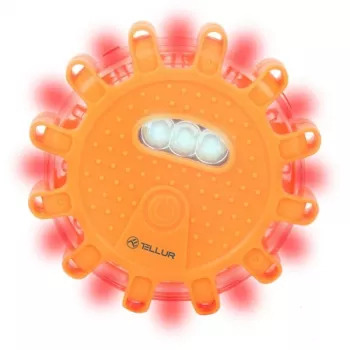 LED-hädasignaal ja taskulamp Tellur TLL441101 — 3×AAA, magnetiga, oranž
