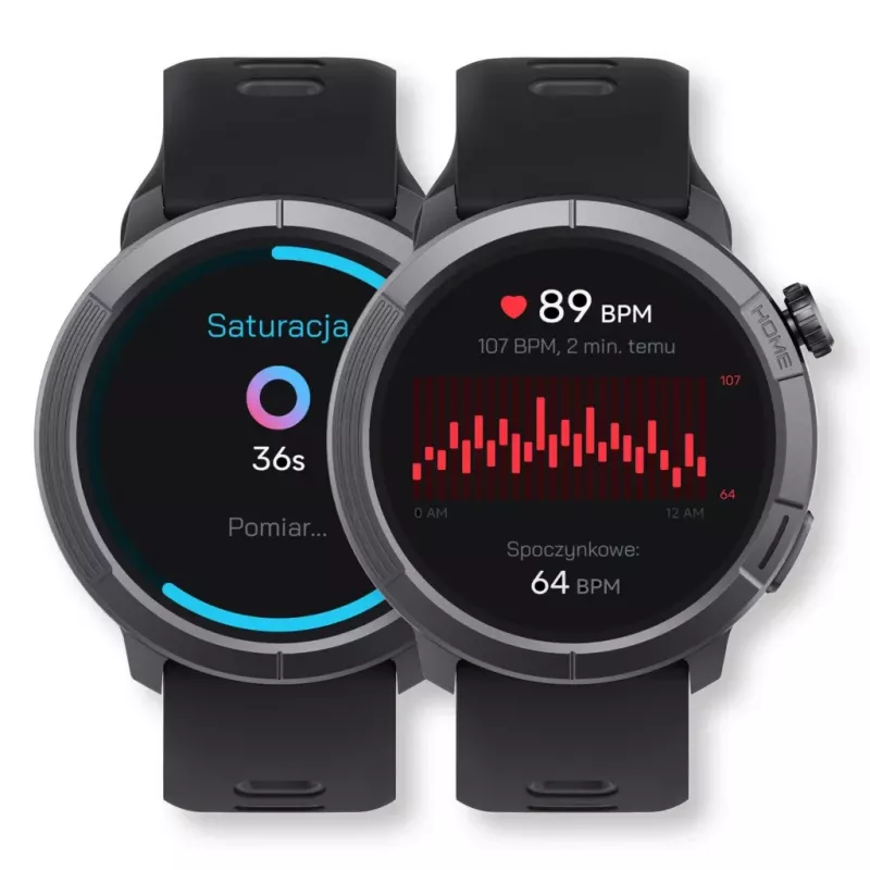 Stelio käekell STSWA102BT Activ Pro GPS 46 mm must titaankorpus