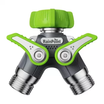 Aiavooliku jaotur RainPoint ICD047 — kahesuunaline ühendus kahe vooliku väljundi jaoks, vastupidav disain