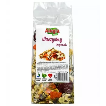 Suupiste närilistele ja küülikutele Alegia Vegetable Treat 130 g — köögiviljamaitseline lisatoit, suhkruvaba, gluteenivaba