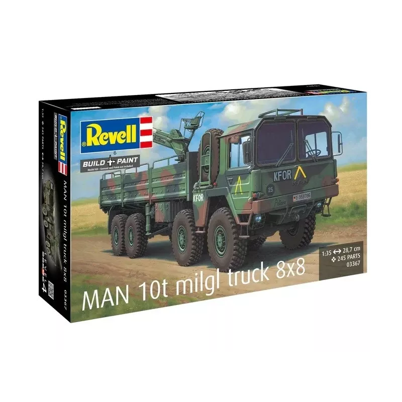 Plastikmudelikomplekt REVELL Man 10T Milgl 8x8 veoauto mõõtkavas 1/35