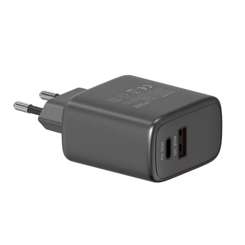 Välistingimustesse mõeldud laadija SAVIO LA-06/B USB USB-C 30W Power Delivery 1x USB-C Must, 5–20V, 3A/9V, 3A/5V, 3A/12V, 2,1A