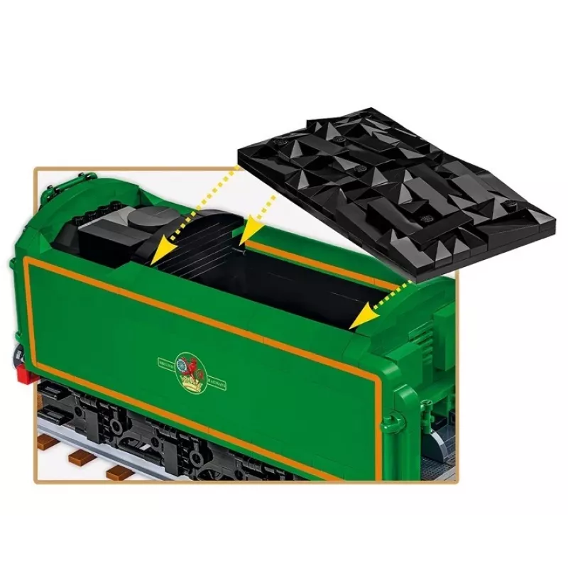 Cobi Building Blocks Train Flying Scotsman mudel COBI-6292 mõõtkavas 1:48, ehituskomplekt