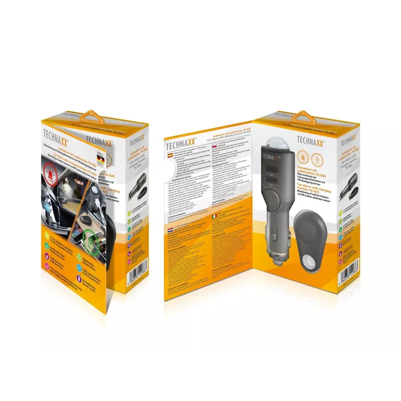 Mobiilseadme laadija Technaxx 4743 Universal Must Sigaretisüütaja Auto