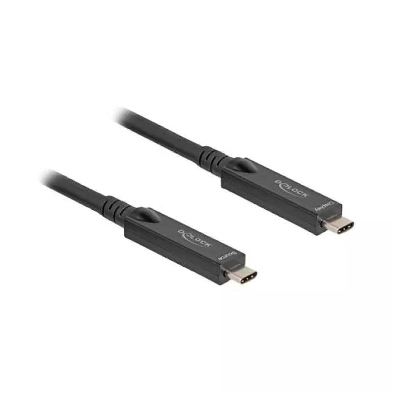 DeLOCK USB-kaabel USB 3.2 Gen 2 5m USB C Must 84255