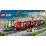 LEGO City linna trammi- ja jaama rollimängu ehituskomplekt lastele mängutrammiga, kingitus poistele ja tüdrukutele alates 7. eluaastast, kes armastavad sõidukeid