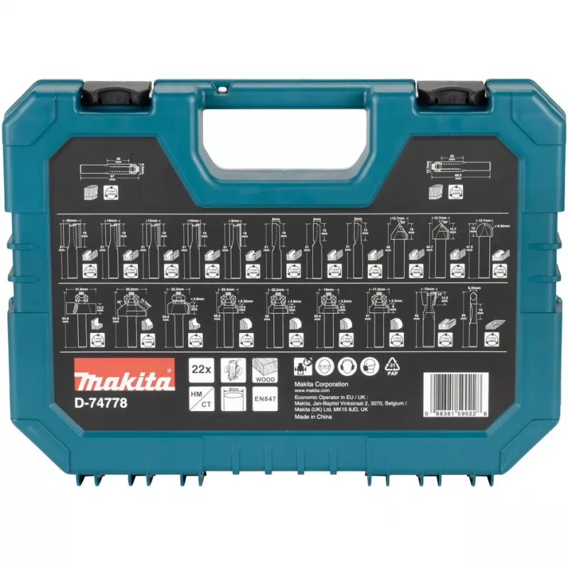 Makita D-74778 freesitera Freesiterade komplekt