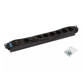 Liigpingekaitse Triton RAB-PD-X08-A1 Must 8 vahelduvvoolu pistikupesa 230V 2m