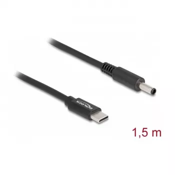 DeLOCK sülearvuti laadimiskaabel USB-C isane Dell 4,5 x 3,0 mm isane 1,5 m 20 V