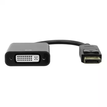 DisplayPort-DVI-adapter Garbot 20 cm M/F Must, 20 cm kaabel, isane DisplayPort emasele DVI-le