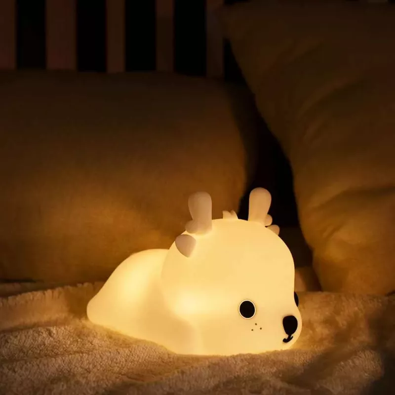 Öölamp Tellur TLL441161 Baby Deer LED pehme kuma, kompaktne voodilamp