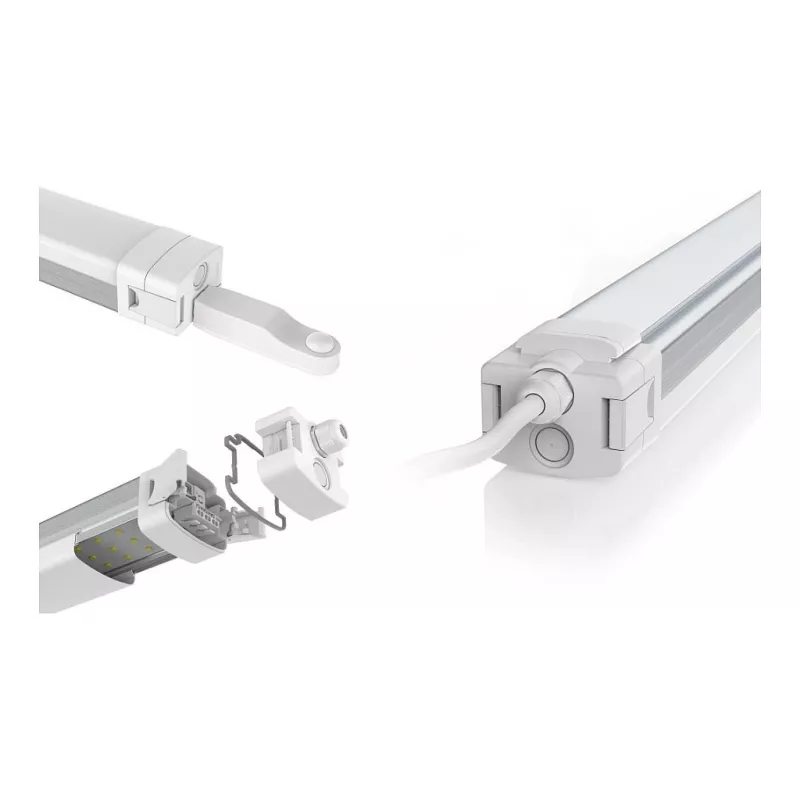 Synergy 21 S21-LED-RA-00104 - Ristkülikukujuline - Lakke - Ripplagi - Valge - IP65 - IK10 (S21-LED-RA-00