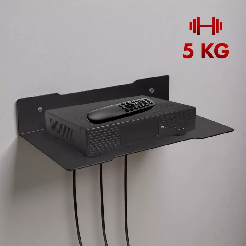 Seinariiul dekoodrile MACLEAN MC-122, terasest, must, max koormus 5 kg, avade vahe 219 mm