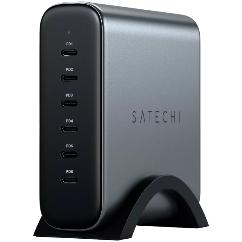 Siselaadija Satechi ST-C200GM-EU universaalne hall 6 USB USB-C porti