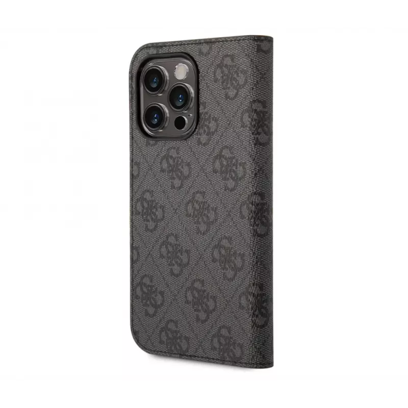 GUESS | Raamatukohver | Apple | iPhone 14 Pro Max | Kumm/Silikoon | Must