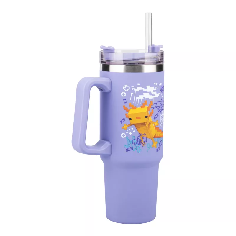 Paladone Minecraft lilla termostass kõrrega, 900 ml