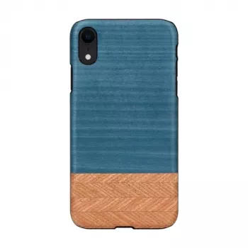 man and wood nutitelefoni ümbris iPhone XR-ile — denim must kaitseümbris