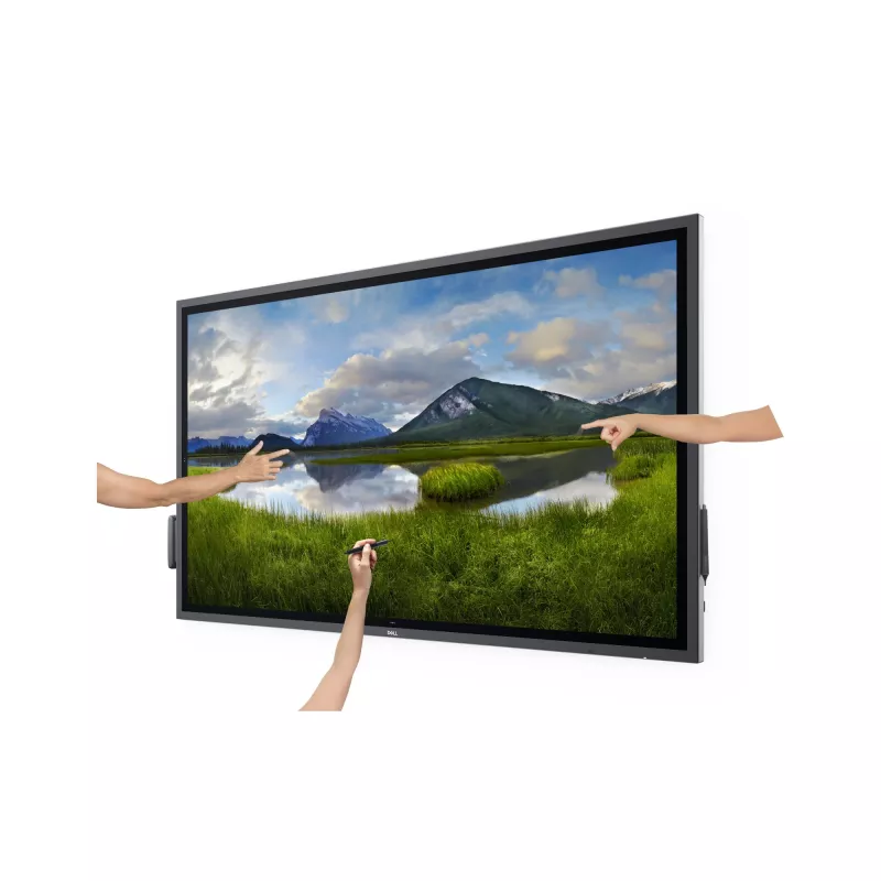 DELL P6524QT interaktiivne lameekraan 163,9 cm (64,5 tolli) LCD 350 cd/m² 4K Ultra HD must puuteekraan