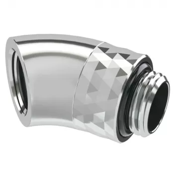 Barrow Dazzle Adapter TDWT45-B01 SS 45° G1/4 tolli isane G1/4 tolli emasele pööratav hõbedane