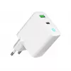 Alimentator Retea 220V GEMBIRD, Universal, 1 X USB USB-C D 20W, 1 X USB-a 3.0 QC 18W, Indicator LED, Valge