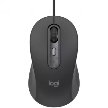 Logitech Signature Wired M520 for Business Optical Wired hiir USB-C Plug-and-Play Windows/Mac/Chrome/PC/laptops - Graphite