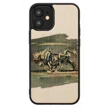 Telefonikott Man and Wood iPhone 12 mini jaoks — valge pulli kujundus